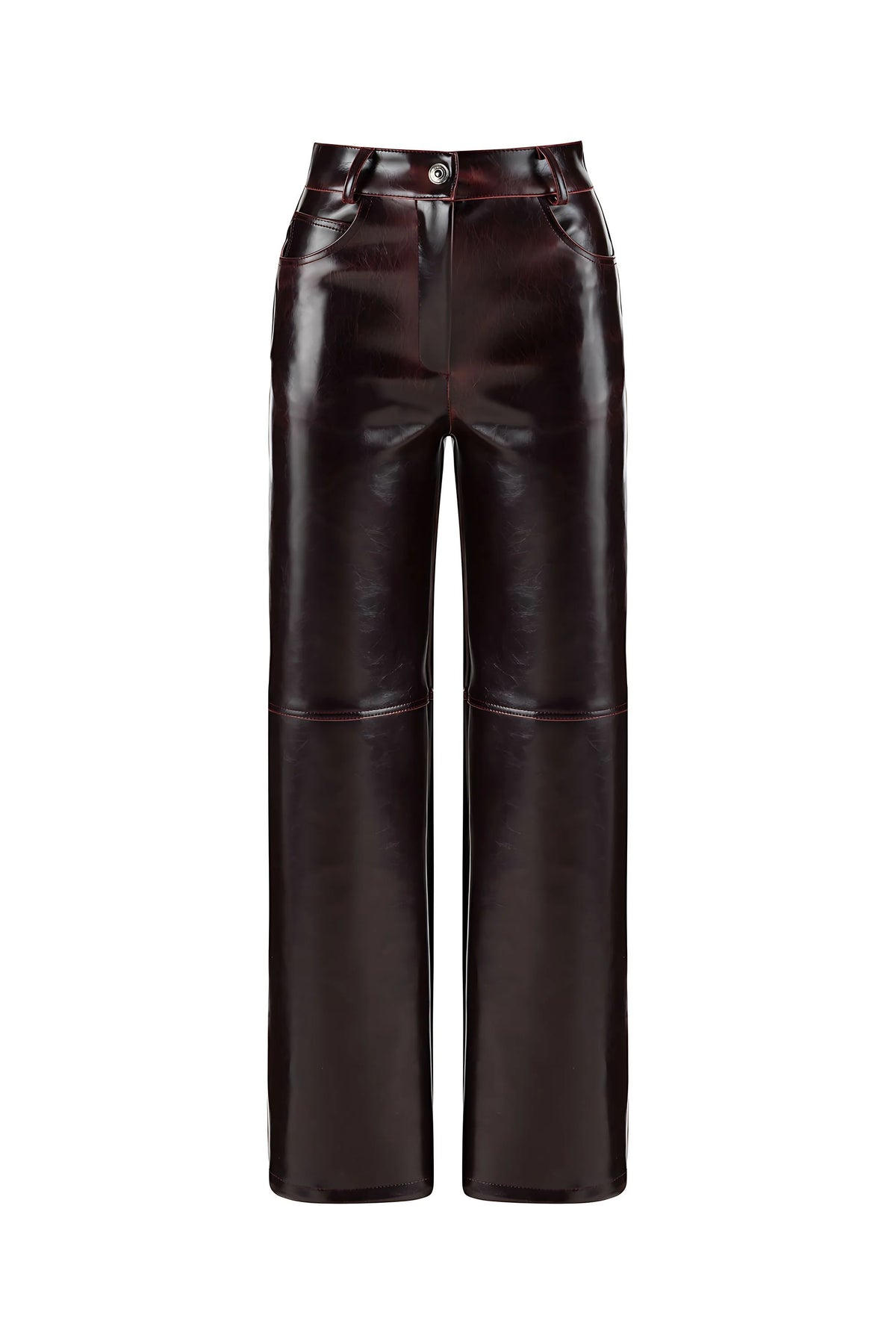 Faux Leather Trousers